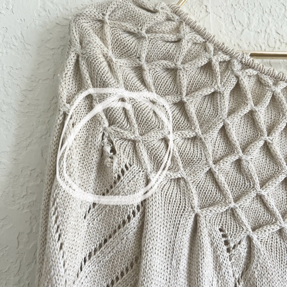 Boutique Intuitions Shimmery Neutral Textured Scoop-Neck Knit - Picture 9 of 10